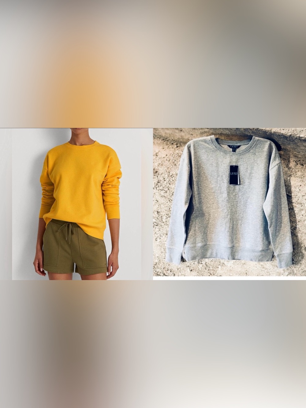 NWT Lauren Ralph Lauren Women’s Relaxed Fit Fleece Monogram Pullover